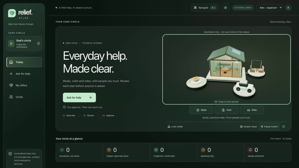 Relief Atlas interface preview